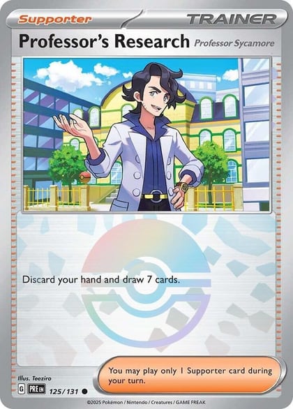 Professor's Research [Professor Sycamore] (Poke Ball Pattern), SV: Prismatic Evolutions 125/131