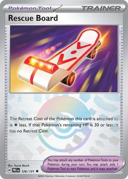 Rescue Board (Poke Ball Pattern), SV: Prismatic Evolutions 126/131