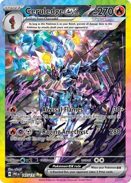 Ceruledge ex, SV: Prismatic Evolutions 147/131