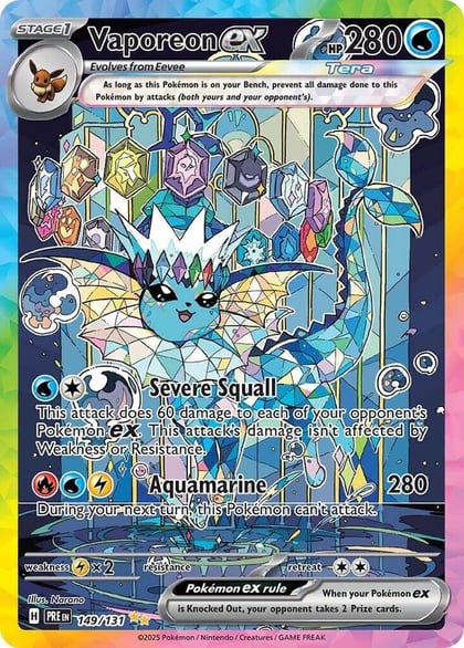 Vaporeon ex - 149/131, SV: Prismatic Evolutions 149/131
