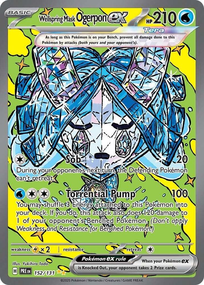 Wellspring Mask Ogerpon ex - 152/131, SV: Prismatic Evolutions 152/131
