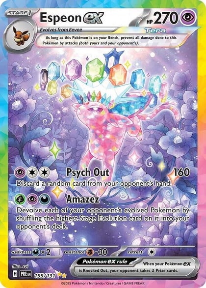 Espeon ex - 155/131, SV: Prismatic Evolutions 155/131