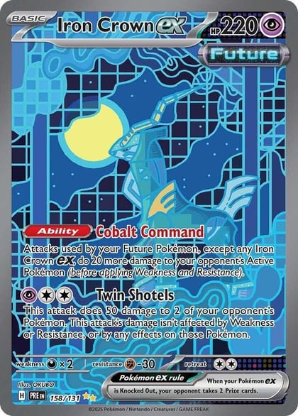 Iron Crown ex, SV: Prismatic Evolutions 158/131