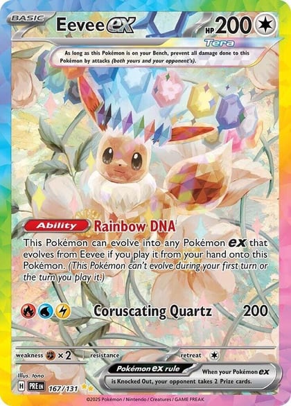 Eevee ex - 167/131, SV: Prismatic Evolutions 167/131