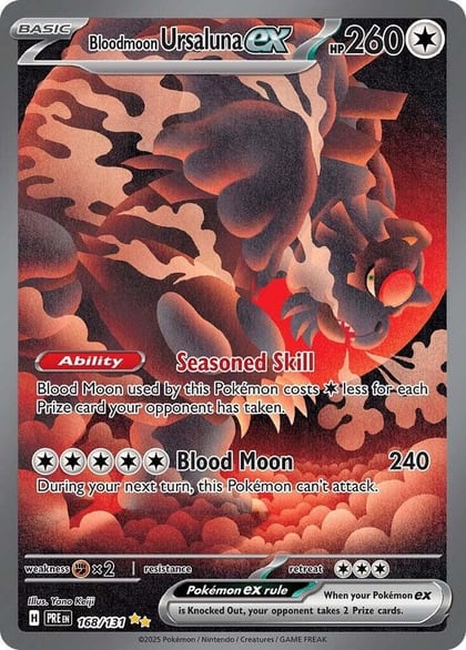 Bloodmoon Ursaluna ex, SV: Prismatic Evolutions 168/131