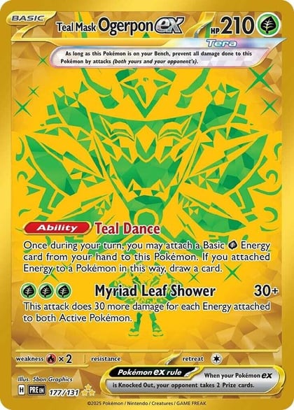 Teal Mask Ogerpon ex - 177/131, SV: Prismatic Evolutions 177/131