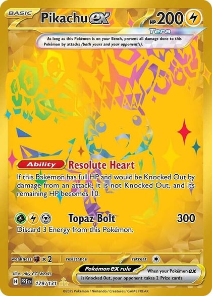 Pikachu ex - 179/131, SV: Prismatic Evolutions 179/131