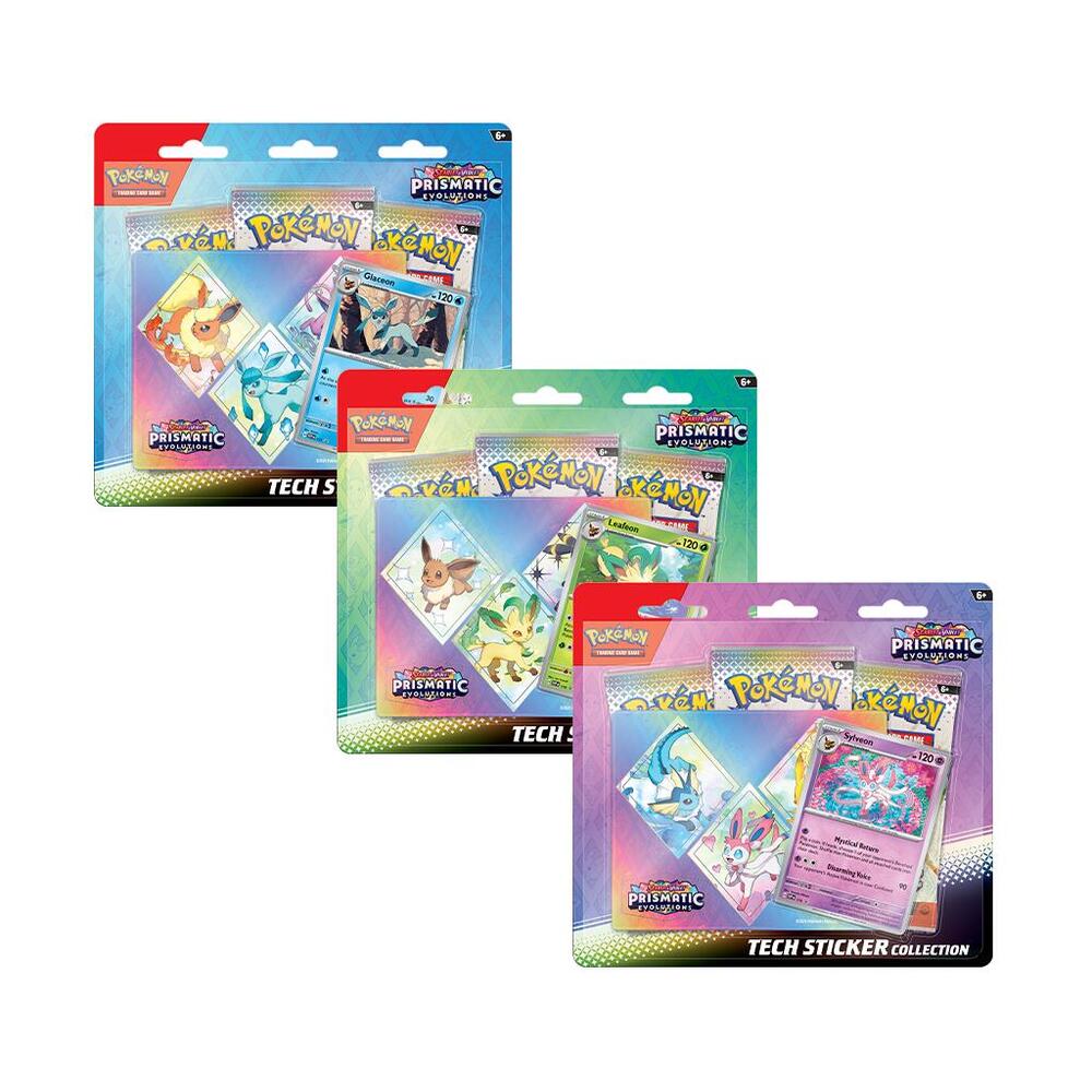 Prismatic Evolutions Tech Sticker Collection [Set of 3], SV: Prismatic Evolutions P598490