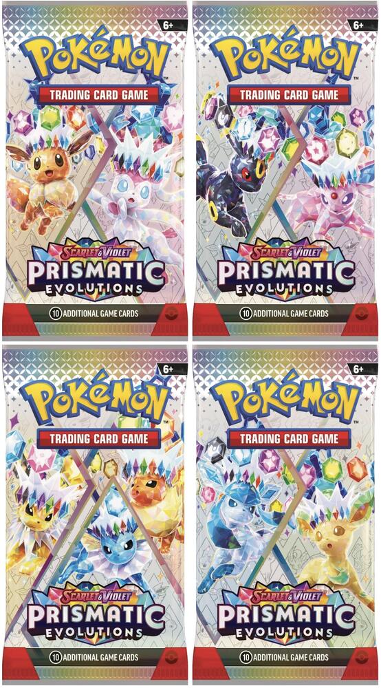 Prismatic Evolutions Booster Pack Art Bundle [Set of 4], SV: Prismatic Evolutions P617823