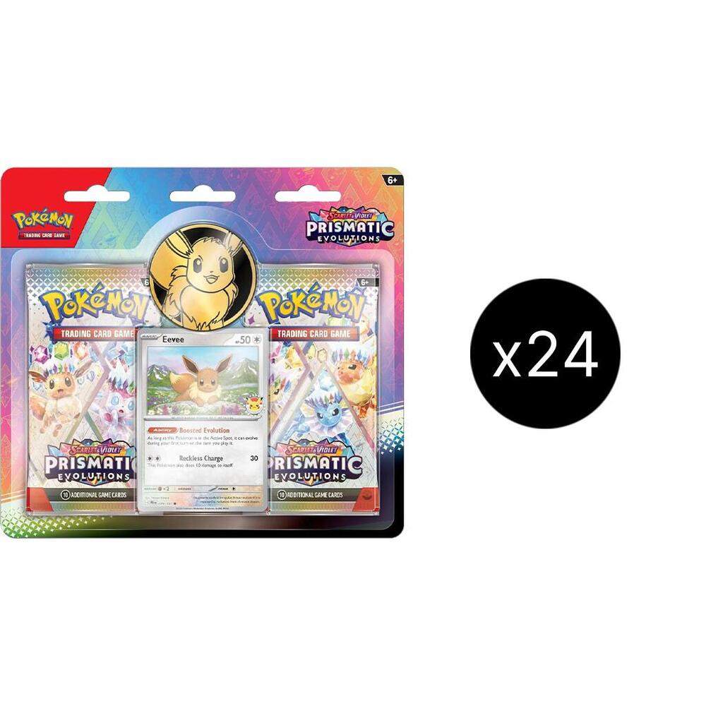 Prismatic Evolutions 2-Pack Blister Case, SV: Prismatic Evolutions P620024