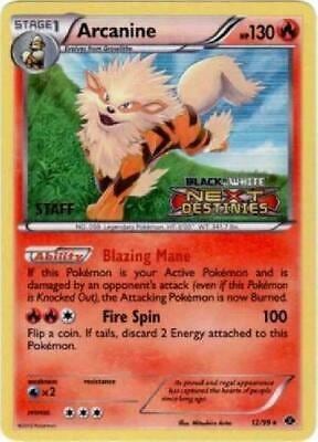 Arcanine - 12/99 (Prerelease) [Staff], Black and White Promos 12/99
