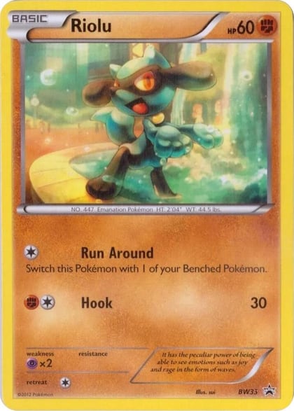 Riolu - BW33, Black and White Promos BW33