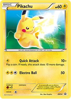 Pikachu - BW54, Black and White Promos BW54