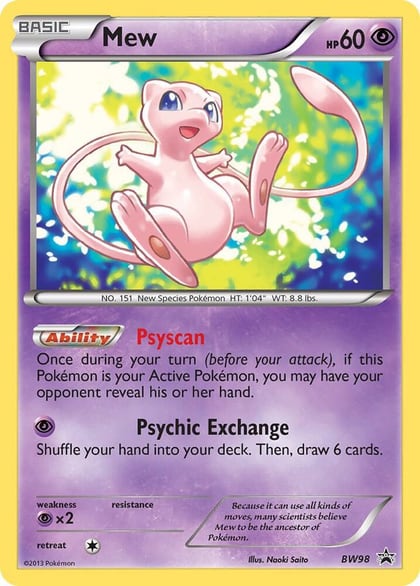 Mew - BW98, Black and White Promos BW98