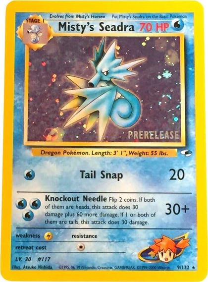 Misty's Seadra (Prerelease), WoTC Promo 009/132