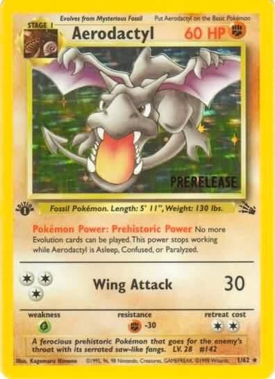 Aerodactyl (Prerelease), WoTC Promo 01/62
