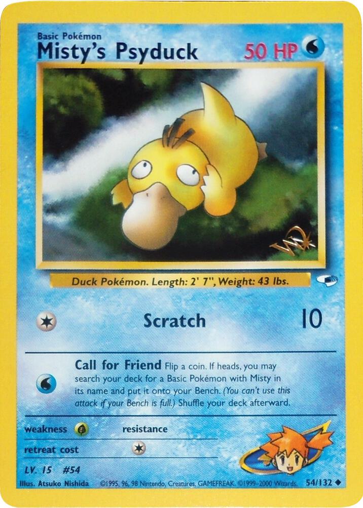 Misty's Psyduck [W Stamped], WoTC Promo 054/132