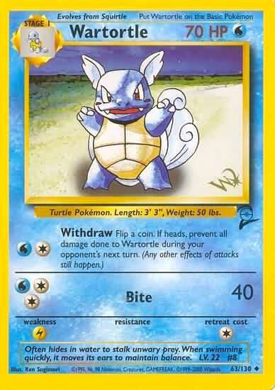 Wartortle [W Stamped], WoTC Promo 063/130