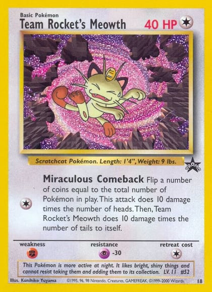 Team Rocket's Meowth, WoTC Promo 18/53