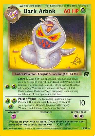Dark Arbok [W Stamped], WoTC Promo 19/82