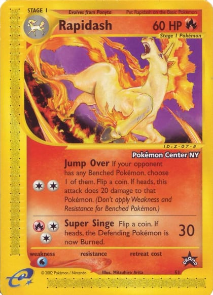 Rapidash [Pokemon Center NY], WoTC Promo 51/53