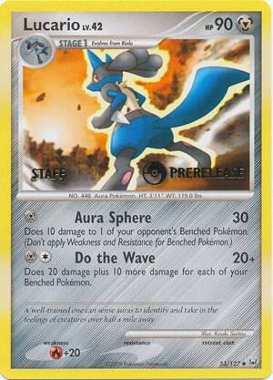 Lucario - 53/127 (Prerelease) [Staff], Diamond and Pearl Promos 53/127