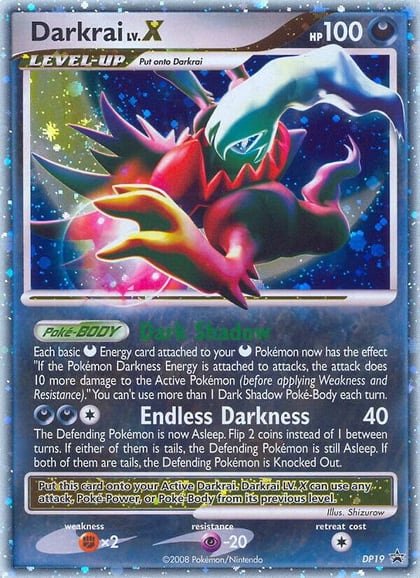 Darkrai LV.X - DP19, Diamond and Pearl Promos DP19