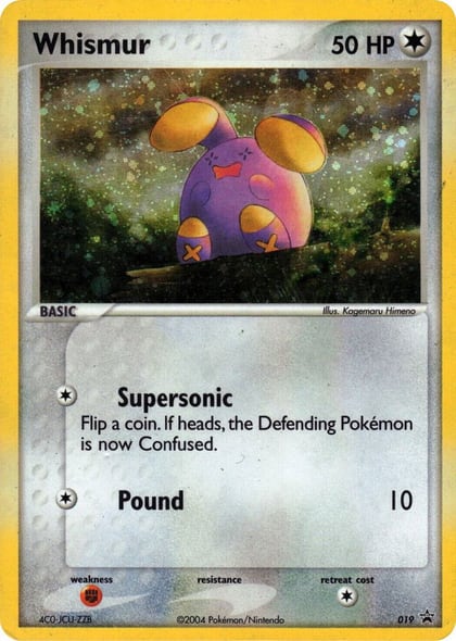 Whismur - 019 (EX Deck Tin), Nintendo Promos 019