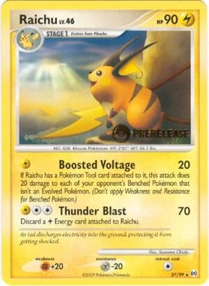 Raichu - 27/99 (Prerelease), Nintendo Promos 27/99