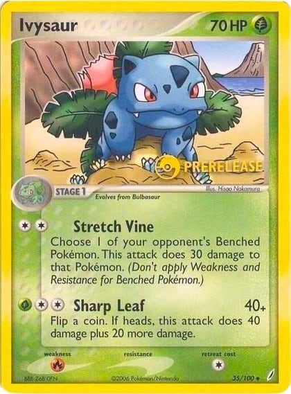 Ivysaur - 35/100 (Prerelease), Nintendo Promos 35/100