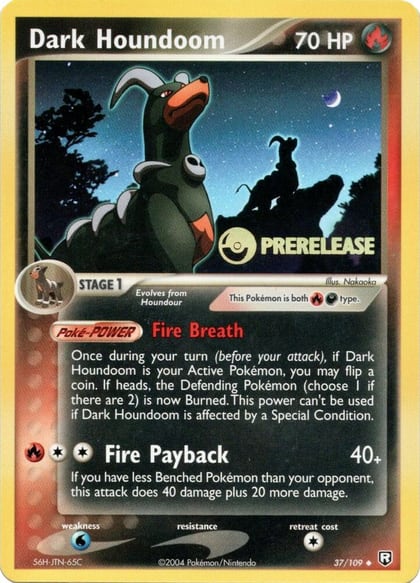 Dark Houndoom - 37/109 (Prerelease), Nintendo Promos 37/109