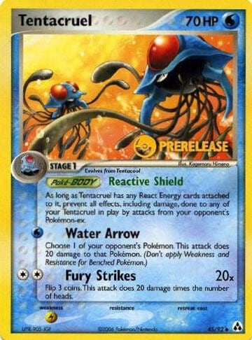 Tentacruel - 45/92 (Prerelease), Nintendo Promos 45/92