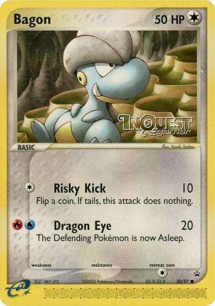 Bagon - 50/97 (InQuest Gamer), Nintendo Promos 50/97