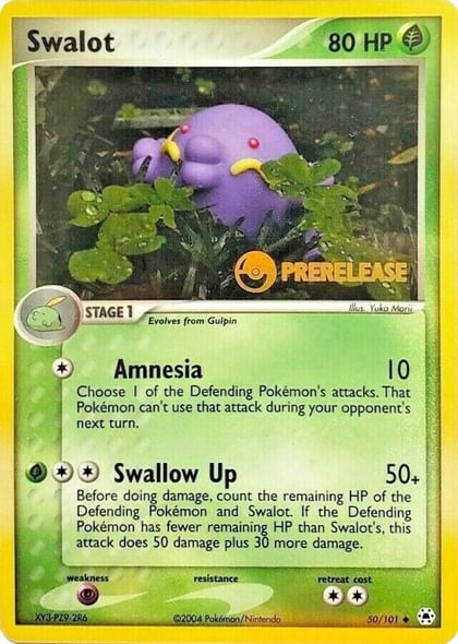 Swalot - 50/101 (Prerelease), Nintendo Promos 50/101