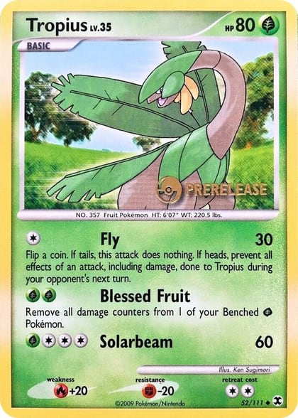 Tropius - 52/111 (Prerelease), Nintendo Promos 52/111