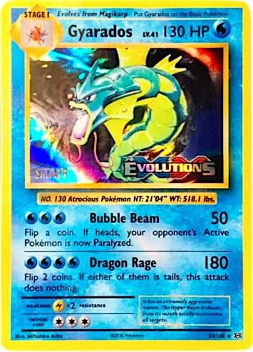 Gyarados - 34/108 (Prerelease) [Staff], XY Promos 34/108