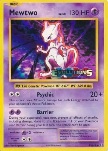 Mewtwo (XY Evolutions Prerelease), XY Promos 51/108