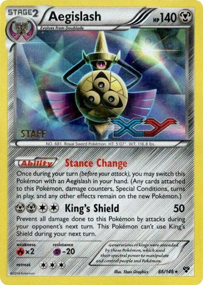 Aegislash - 86/146 (Prerelease) [Staff], XY Promos 86/146