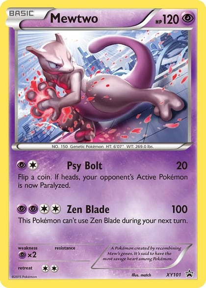 Mewtwo - XY101, XY Promos XY101