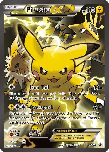 Pikachu EX - XY124, XY Promos XY124