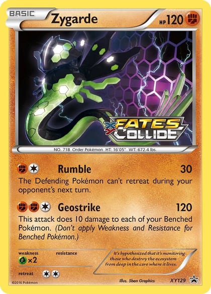 Zygarde (Prerelease), XY Promos XY129