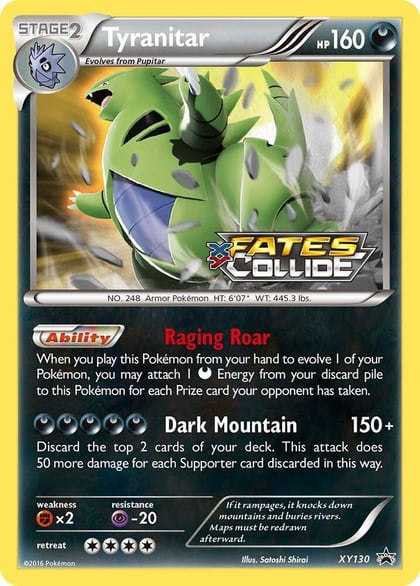 Tyranitar (Prerelease), XY Promos XY130
