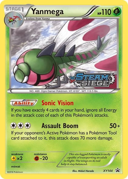 Yanmega (XY Steam Siege Prerelease), XY Promos XY144