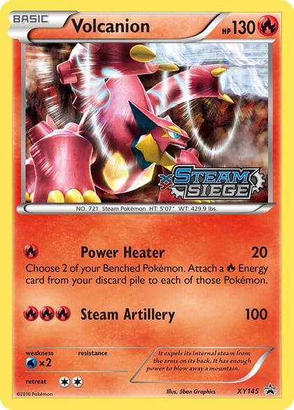 Volcanion (XY Steam Siege Prerelease), XY Promos XY145