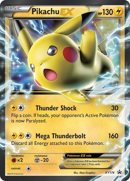 Pikachu EX - XY174, XY Promos XY174