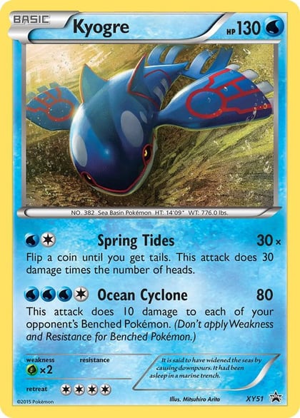 Kyogre - XY51, XY Promos XY51