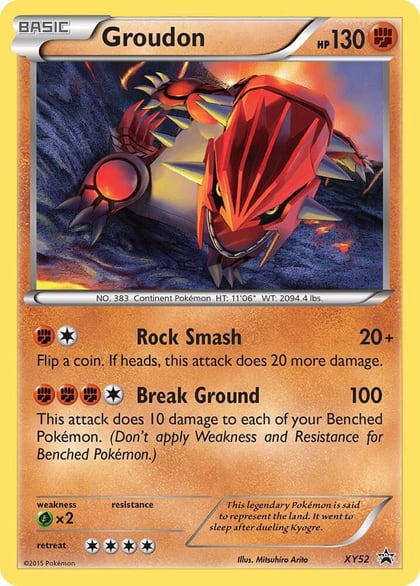 Groudon - XY52, XY Promos XY52