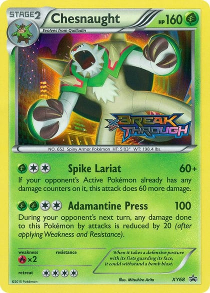 Chesnaught (Prerelease), XY Promos XY68