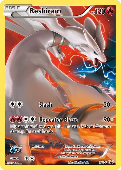 Reshiram (Full Art Promo), XY Promos XY74