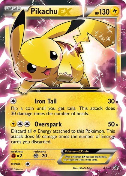 Pikachu EX - XY84, XY Promos XY84